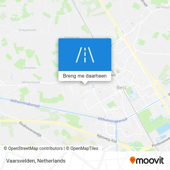 Vaarsvelden kaart