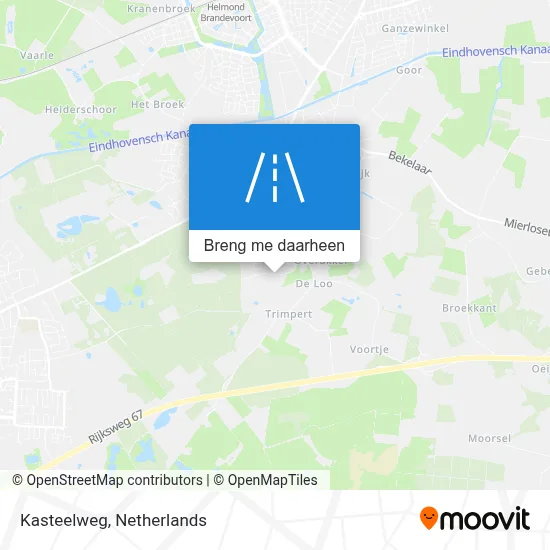Kasteelweg kaart