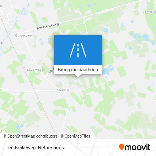 Ten Brakeweg kaart