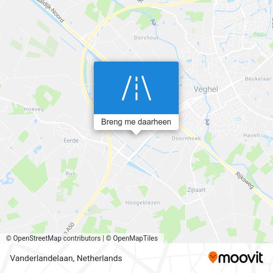 Vanderlandelaan kaart