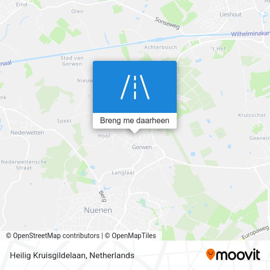 Heilig Kruisgildelaan kaart