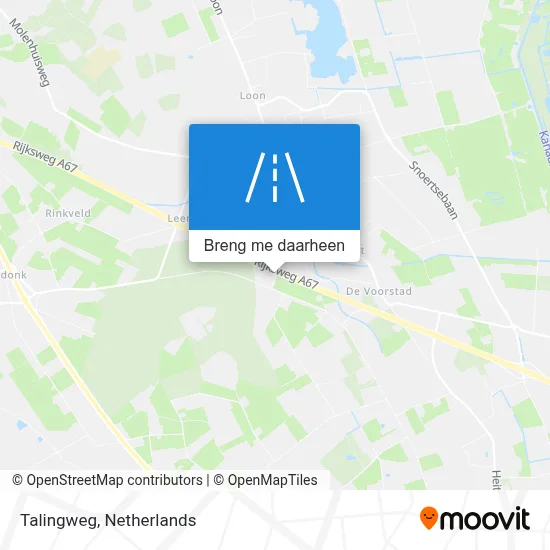 Talingweg kaart