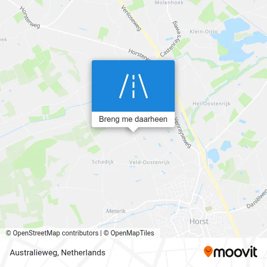 Australieweg kaart