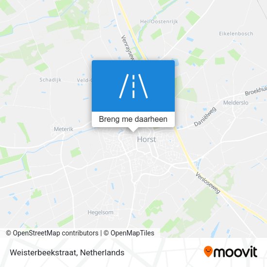 Weisterbeekstraat kaart