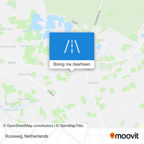 Rooiweg kaart