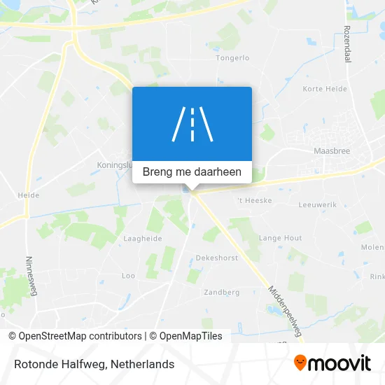 Rotonde Halfweg kaart