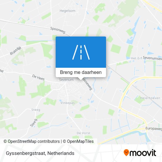 Gyssenbergstraat kaart