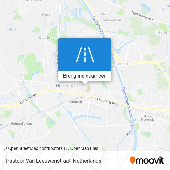 Pastoor Van Leeuwenstraat kaart