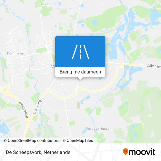 De Scheepsvork kaart