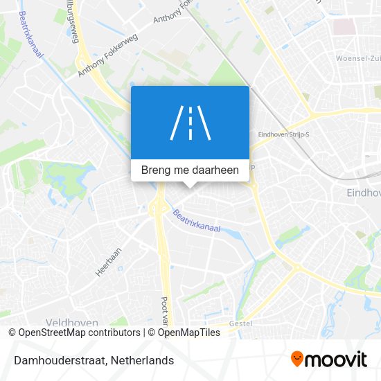 Damhouderstraat kaart