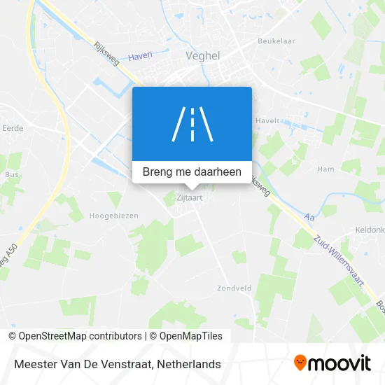 Meester Van De Venstraat kaart