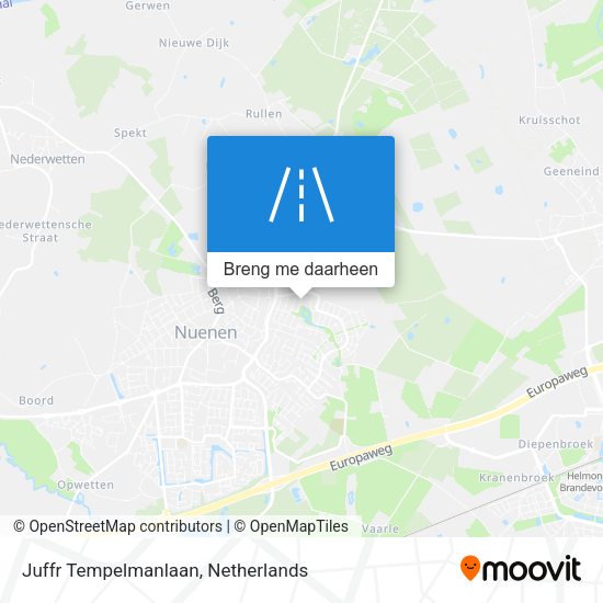 Juffr Tempelmanlaan kaart