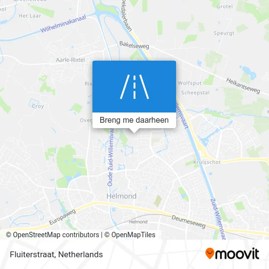 Fluiterstraat kaart