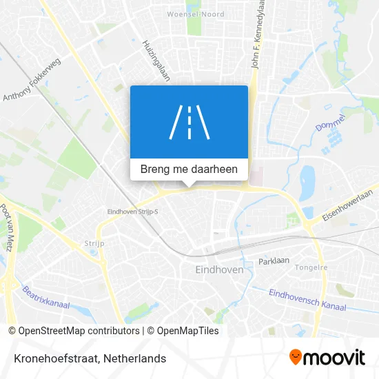 Kronehoefstraat kaart