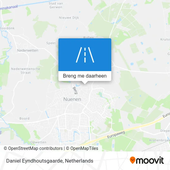 Daniel Eyndhoutsgaarde kaart