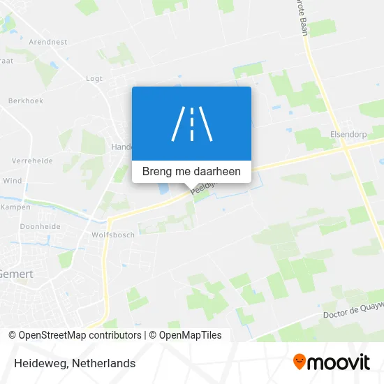 Heideweg kaart
