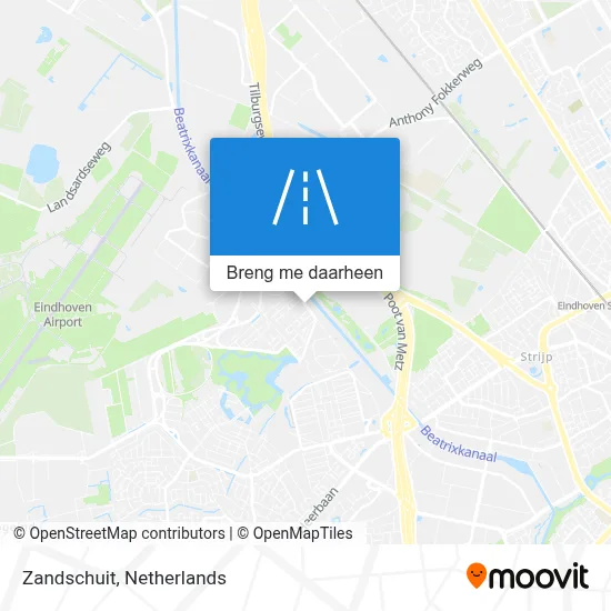 Zandschuit kaart
