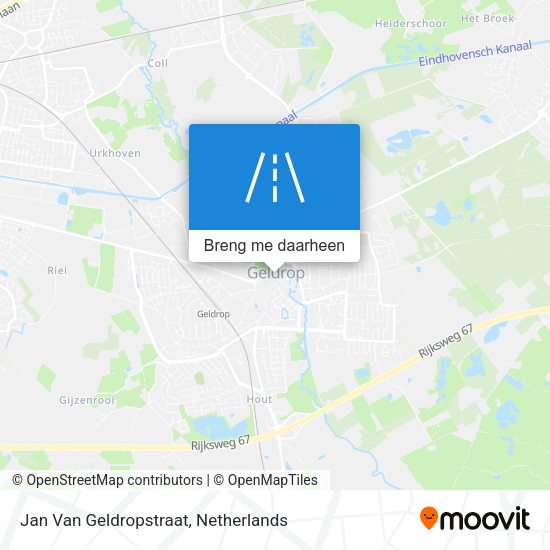 Jan Van Geldropstraat kaart