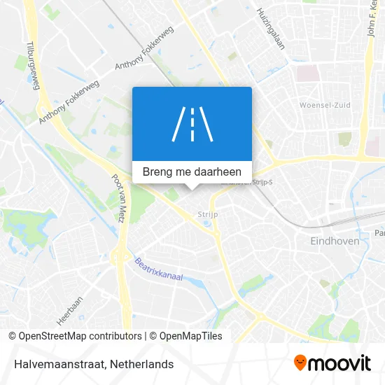 Halvemaanstraat kaart