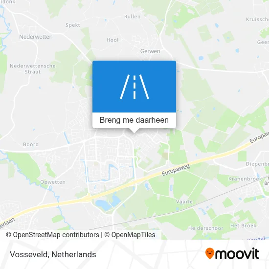 Vosseveld kaart
