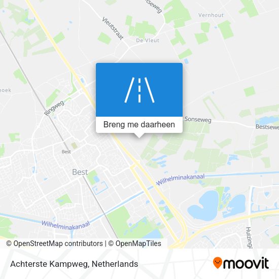 Achterste Kampweg kaart
