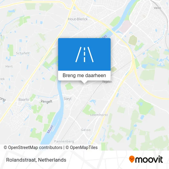 Rolandstraat kaart
