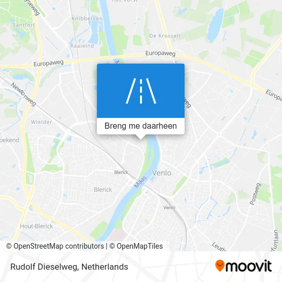 Rudolf Dieselweg kaart