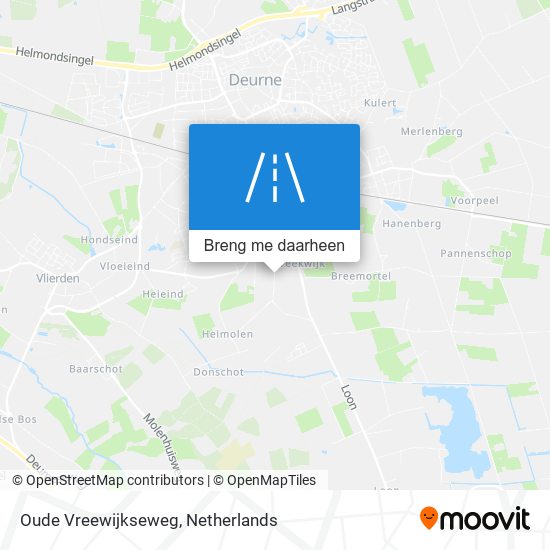 Oude Vreewijkseweg kaart