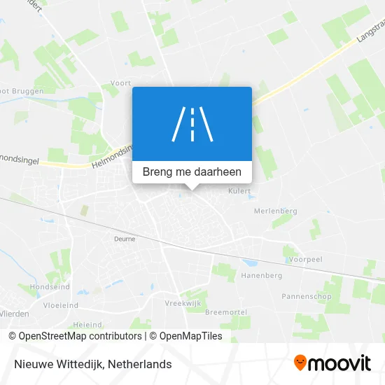 Nieuwe Wittedijk kaart