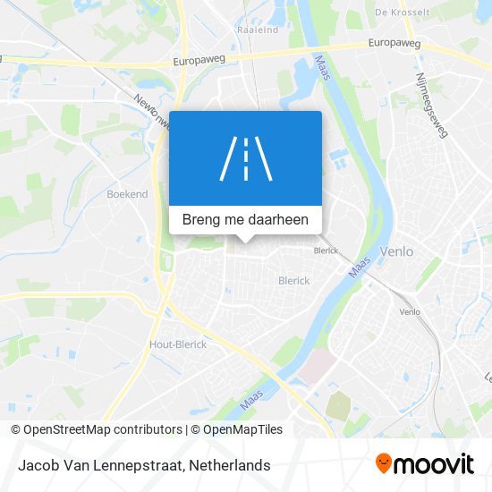 Jacob Van Lennepstraat kaart