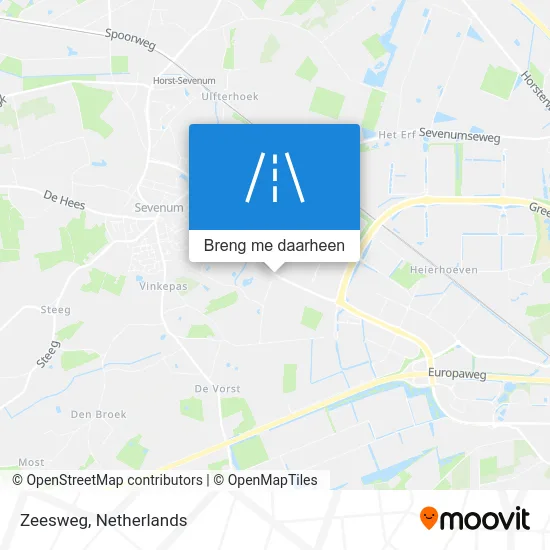 Zeesweg kaart