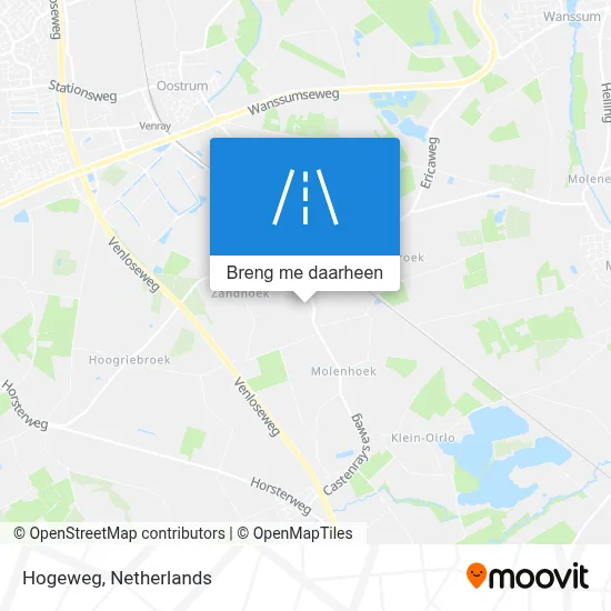 Hogeweg kaart