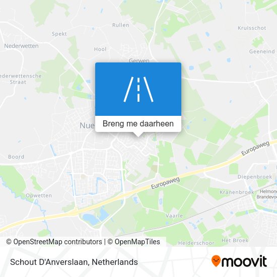 Schout D'Anverslaan kaart