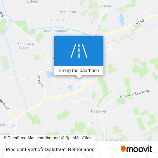 President Verhofstadtstraat kaart