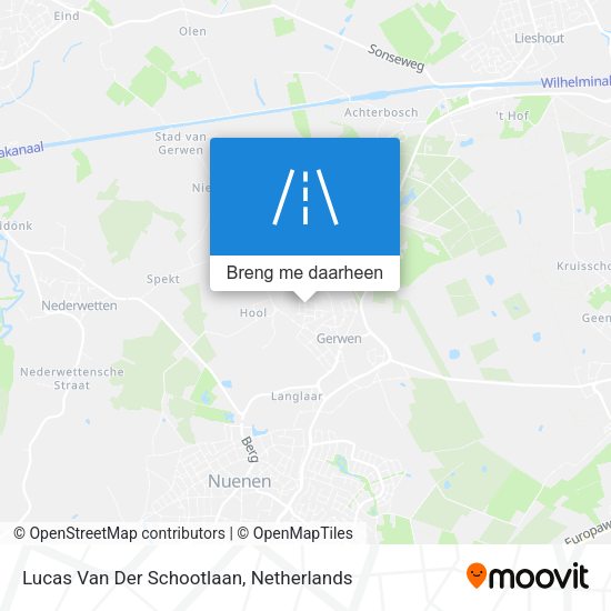 Lucas Van Der Schootlaan kaart