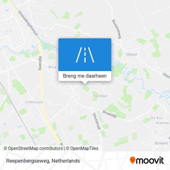 Reepenbergseweg kaart