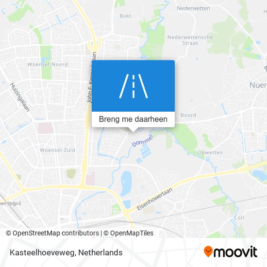 Kasteelhoeveweg kaart