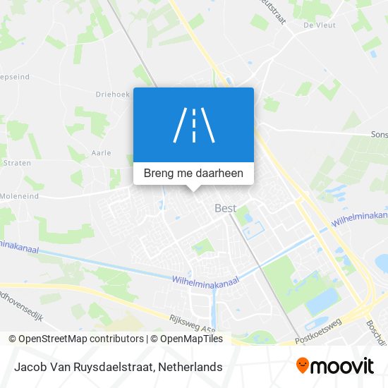 Jacob Van Ruysdaelstraat kaart