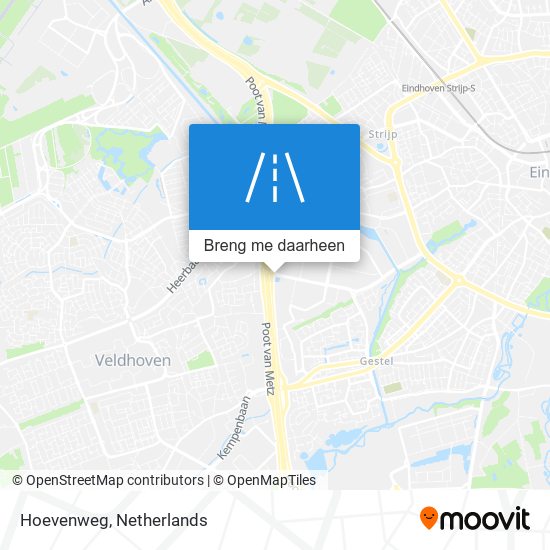 Hoevenweg kaart