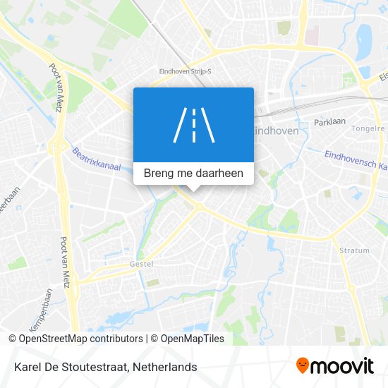 Karel De Stoutestraat kaart