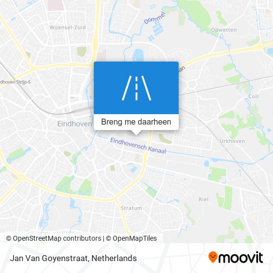Jan Van Goyenstraat kaart