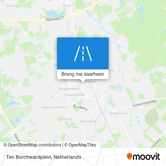 Ten Borchwardplein kaart