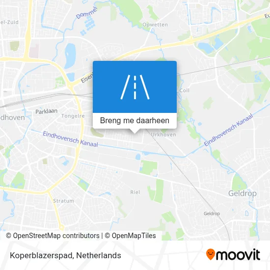 Koperblazerspad kaart