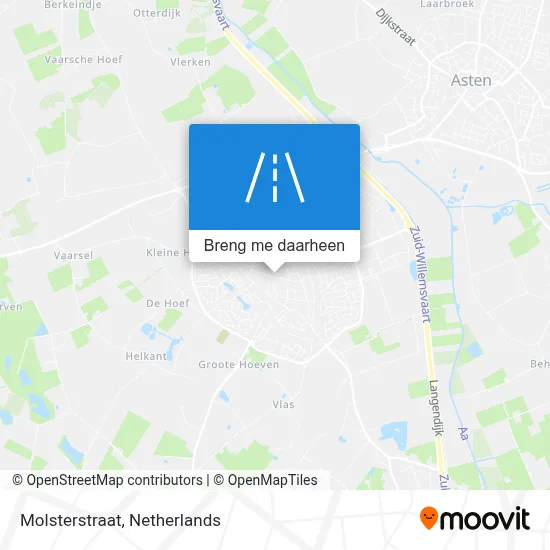 Molsterstraat kaart