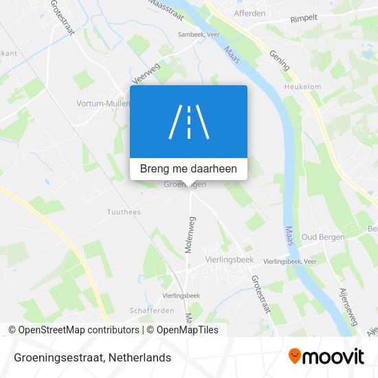Groeningsestraat kaart