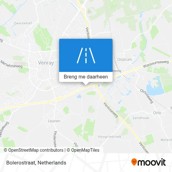 Bolerostraat kaart