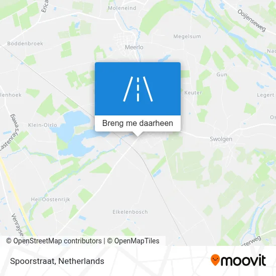 Spoorstraat kaart