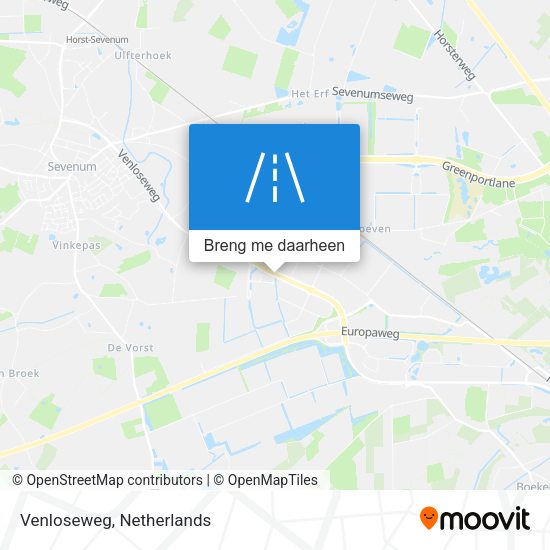 Venloseweg kaart