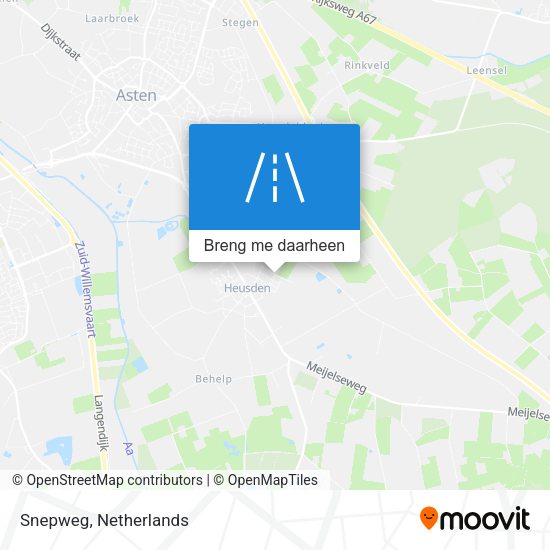 Snepweg kaart