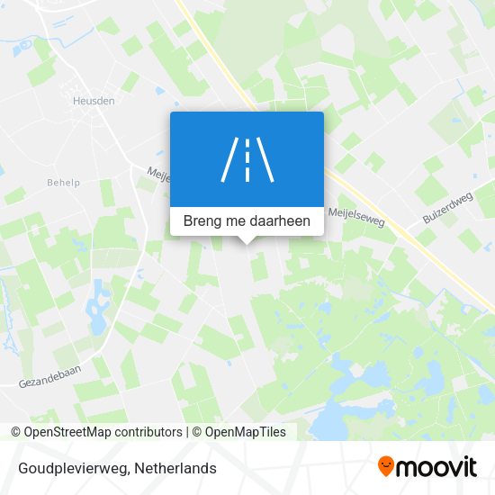 Goudplevierweg kaart